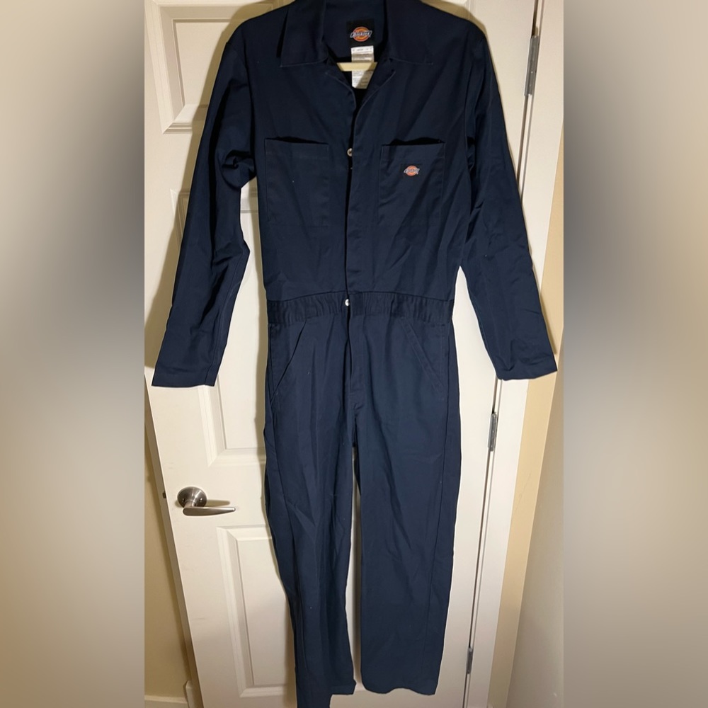 Navy blue extra large dickies jumpsuit.